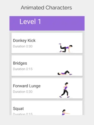 Buttocks & Legs Workout Home android App screenshot 1