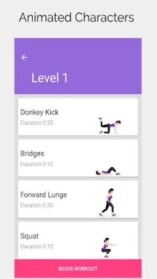 Buttocks & Legs Workout Home android App screenshot 7